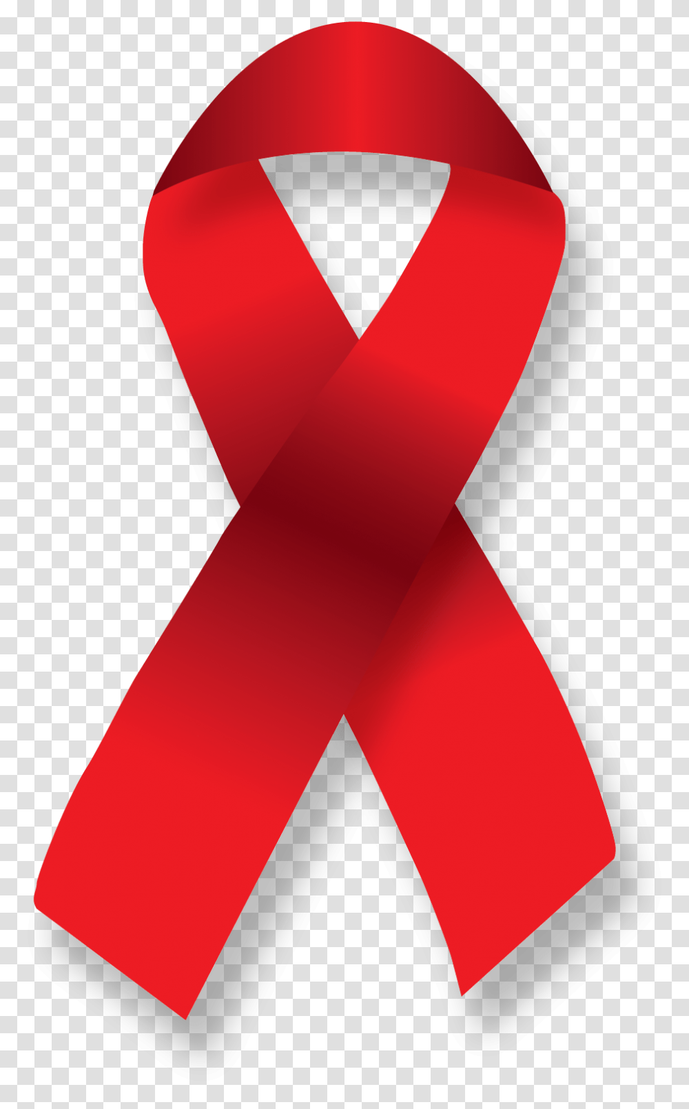 Cancer Clipart Red Ribbon Hiv Red Ribbon Vector, Logo, Trademark Transparent Png