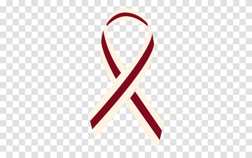 Cancer Ribbon Colors Red And White Cancer Ribbon, Sweets, Food, Confectionery, Rug Transparent Png