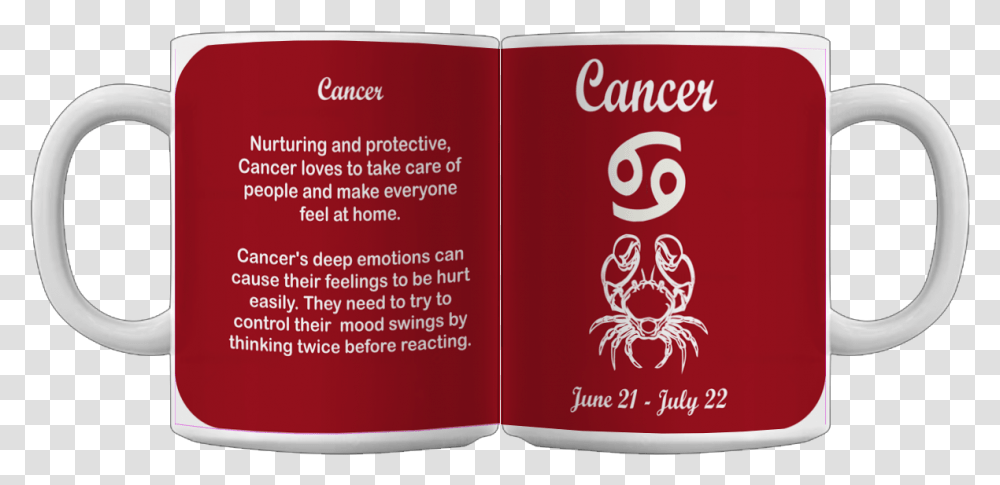 Cancer Zodiac Mug Book, Passport, Id Cards, Document Transparent Png