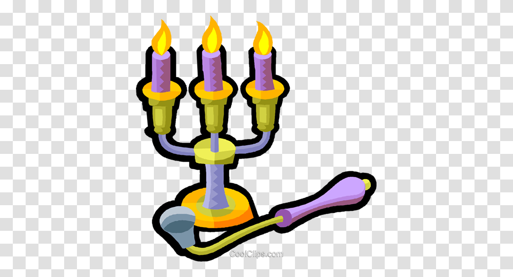 Candelabra And Candle Snuffer Royalty Free Vector Clip Art, Light, Fire, Torch, Flame Transparent Png