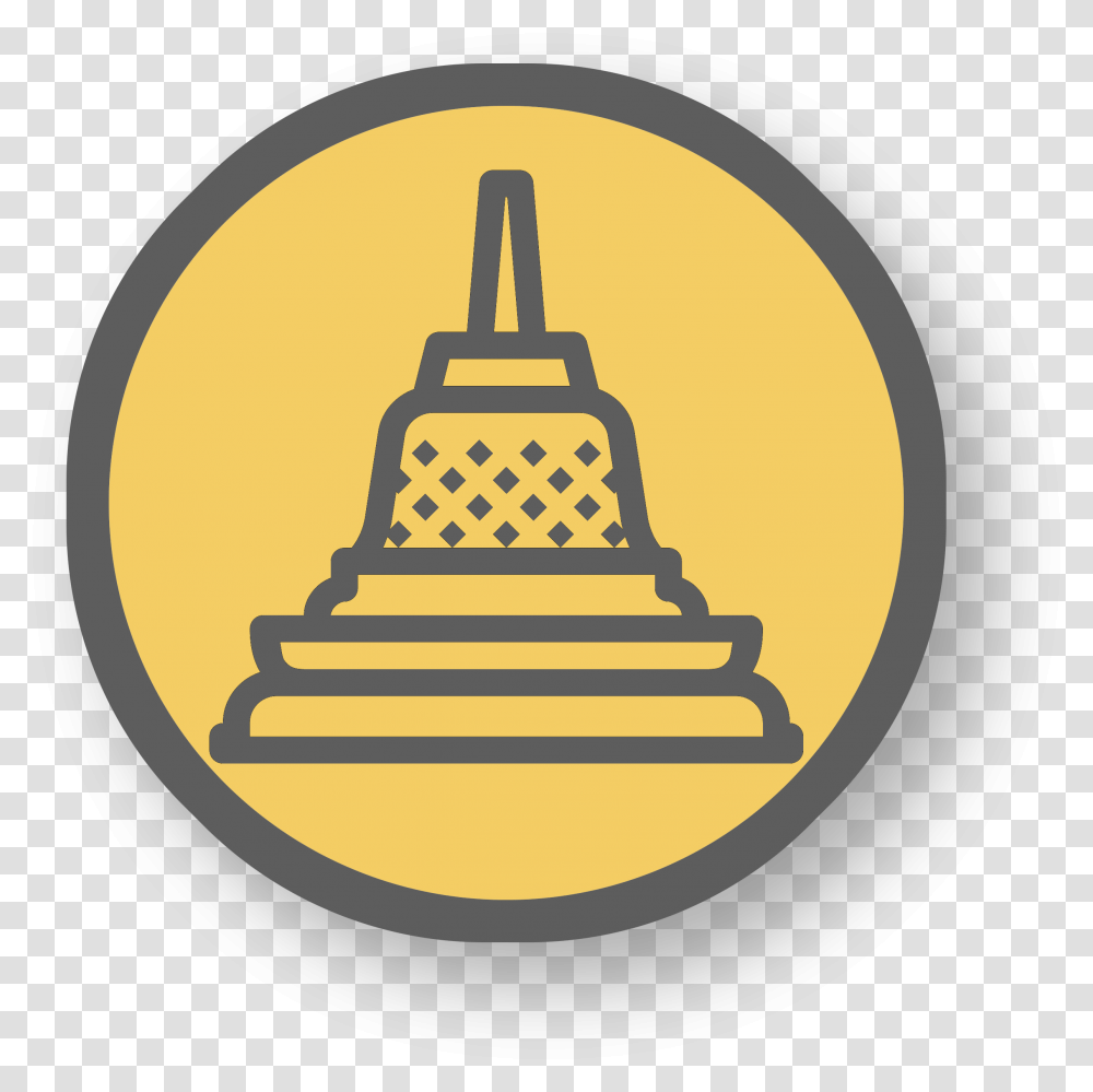 Candi Borobudur Icon Clipart Religion, Text, Word, Sphere, Photography Transparent Png