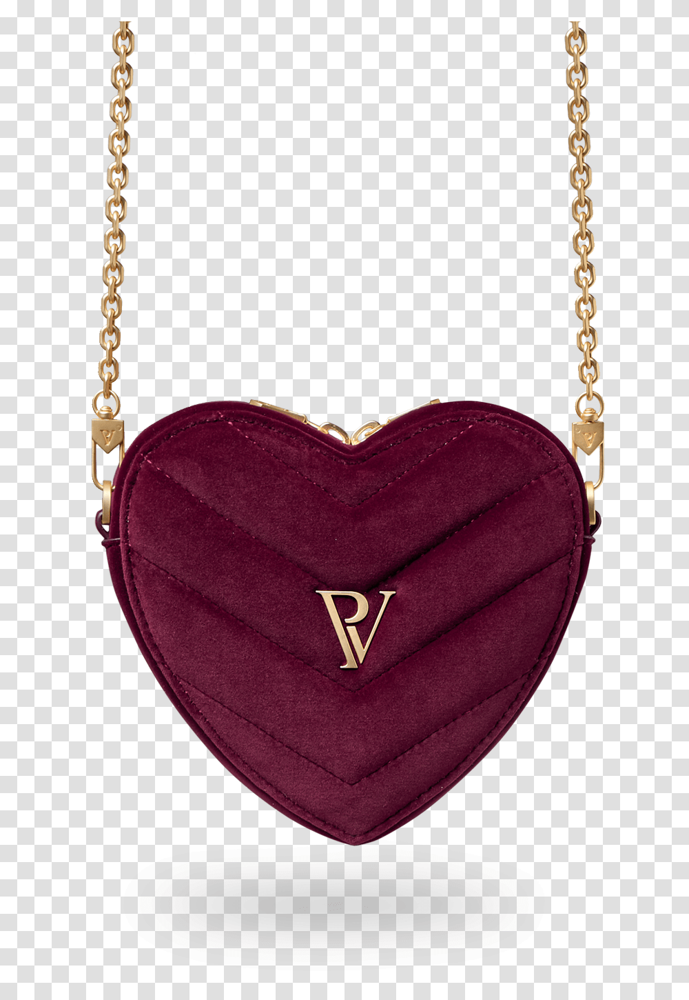 Candice Heart Bag Burgundy Velvet Chain, Handbag, Accessories, Accessory, Purse Transparent Png