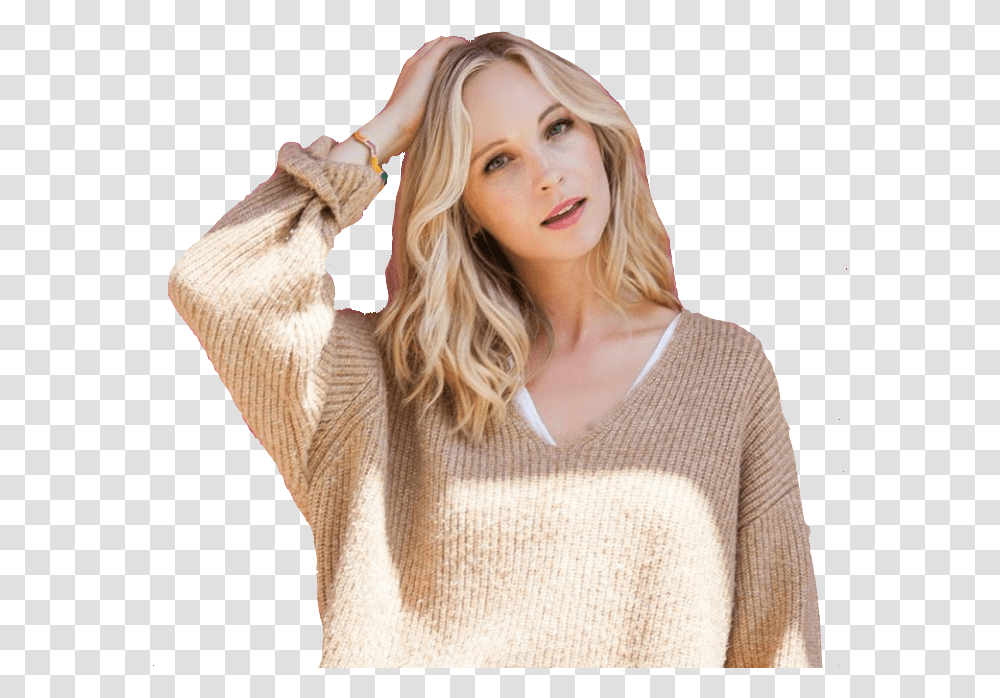Candiceaccola Candiceking Carolineforbes Tvd Candice King 2019 Photoshoot, Apparel, Sleeve, Sweater Transparent Png