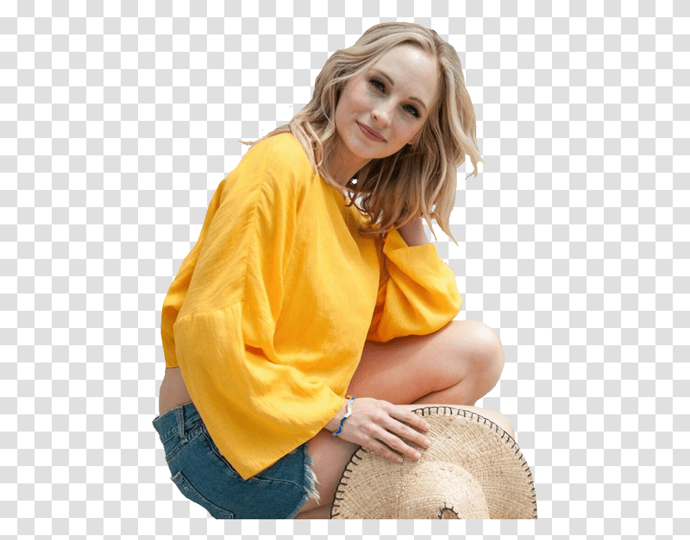 Candiceaccola Candiceking Carolineforbes Tvd Candice King, Person, Pants, Female Transparent Png