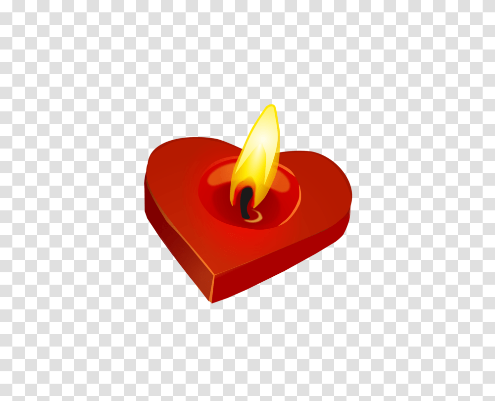 Candle Burning Heart Flame Valentines Day, Fire Transparent Png