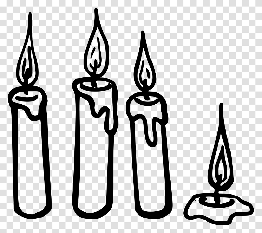 Candle Clip Art Candles Black And White, Gray, World Of Warcraft Transparent Png