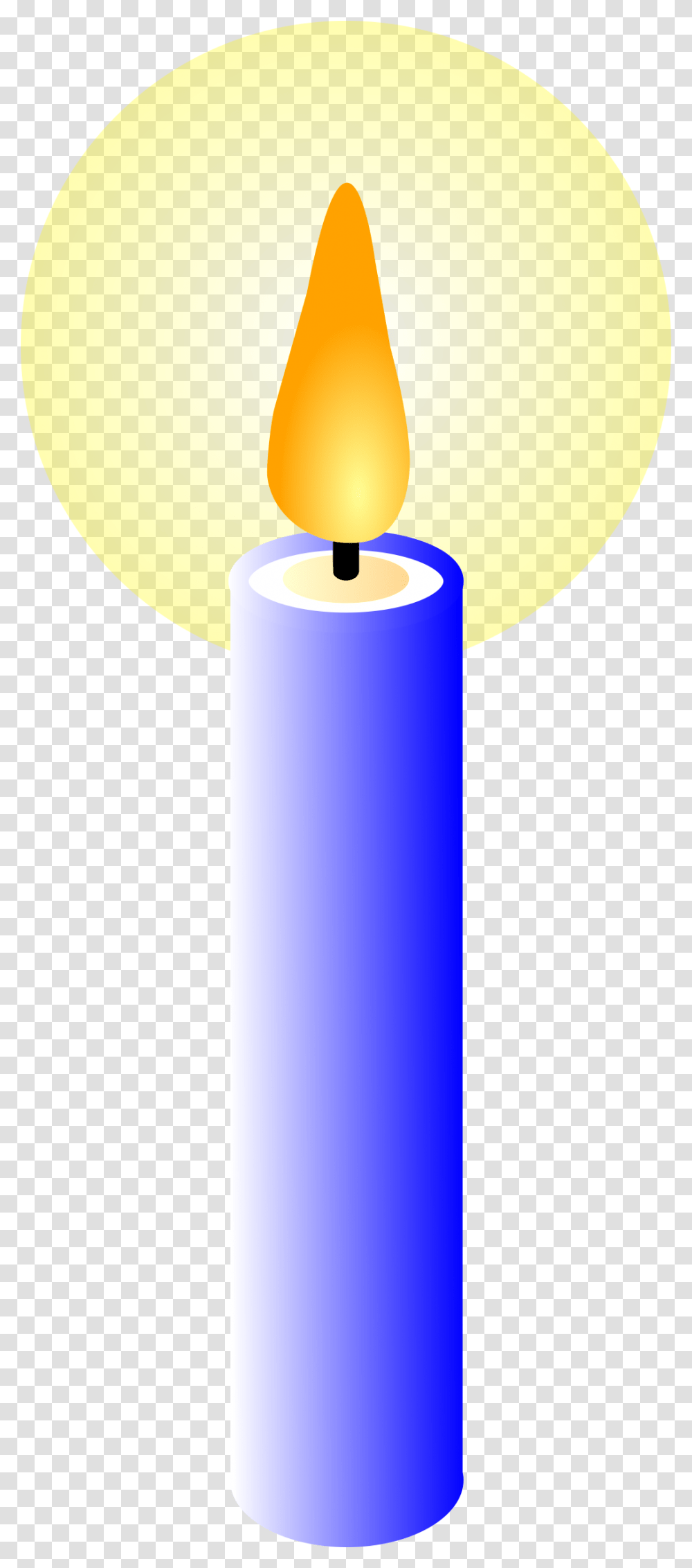 Candle Clipart Blue Candle Flame, Lamp, Cylinder, Weapon, Paper Transparent Png