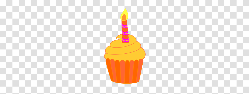 Candle Clipart Clip Art Birthday, Cupcake, Cream, Dessert, Food Transparent Png