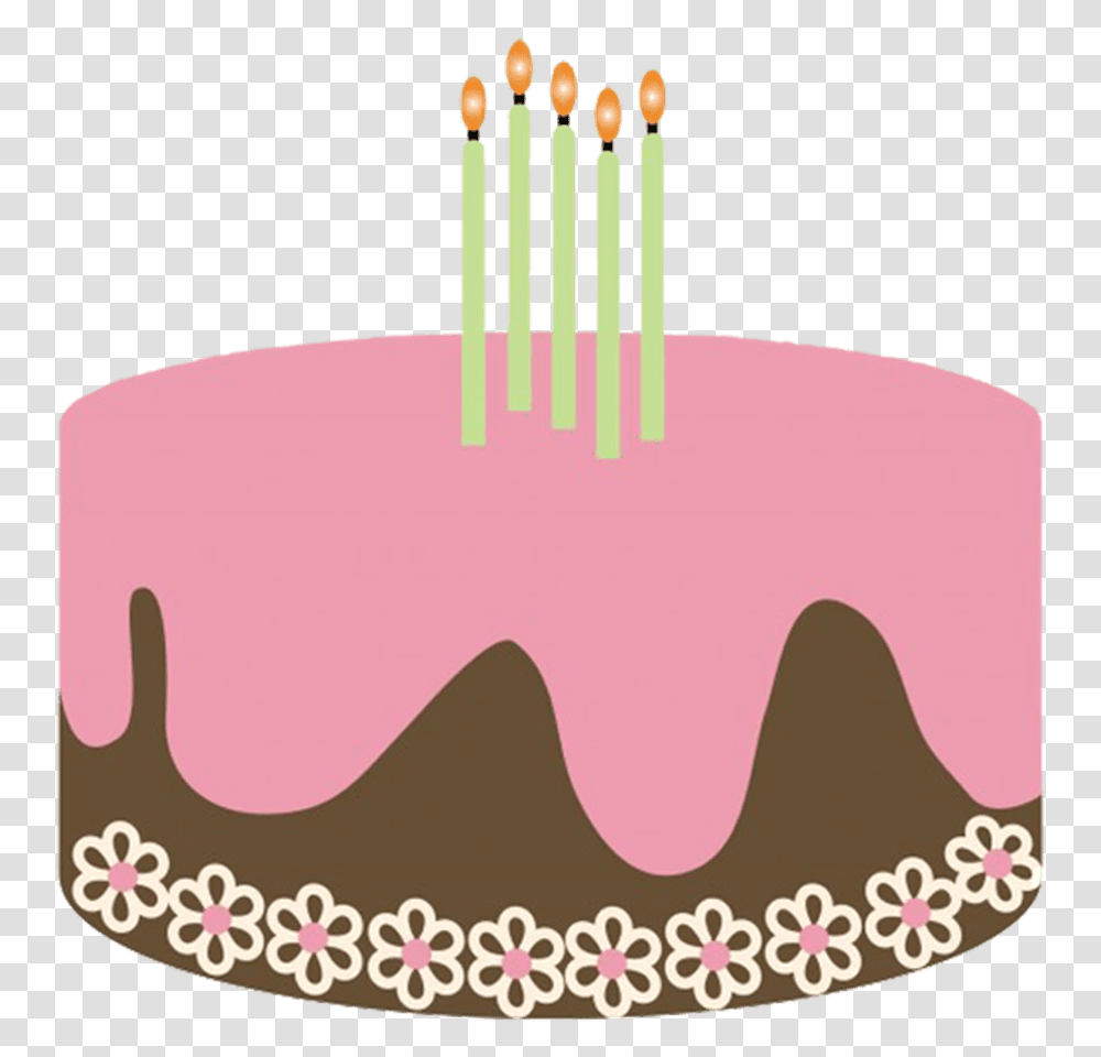 Candle Clipart Four Birthday Cake Art, Dessert, Food, Icing, Cream Transparent Png