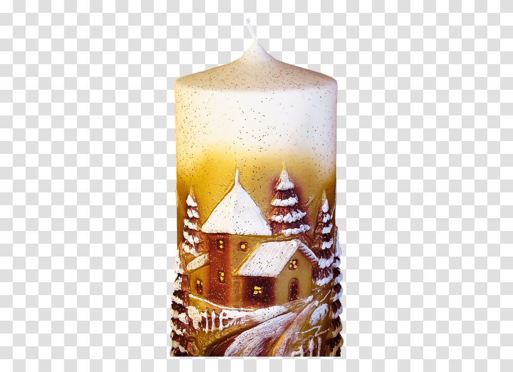 Candle, Cookie, Food, Biscuit, Glass Transparent Png