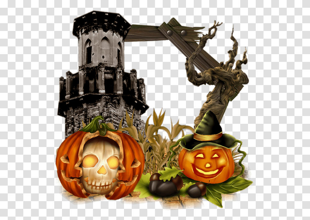 Candle Halloween Pumpkin Thanksgiving, Plant, Outdoors, Building Transparent Png