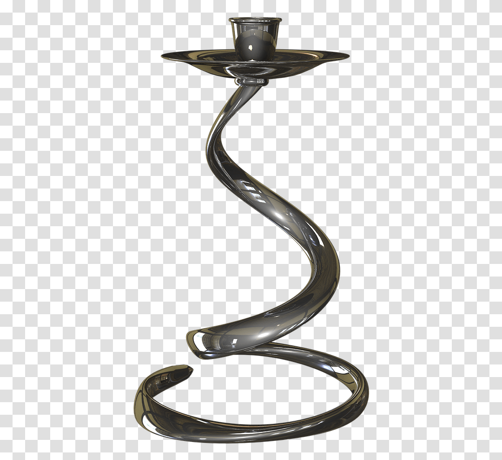 Candle Holder Spiral Metal Pattern Free Picture Spiral Candle Holder, Sink Faucet Transparent Png