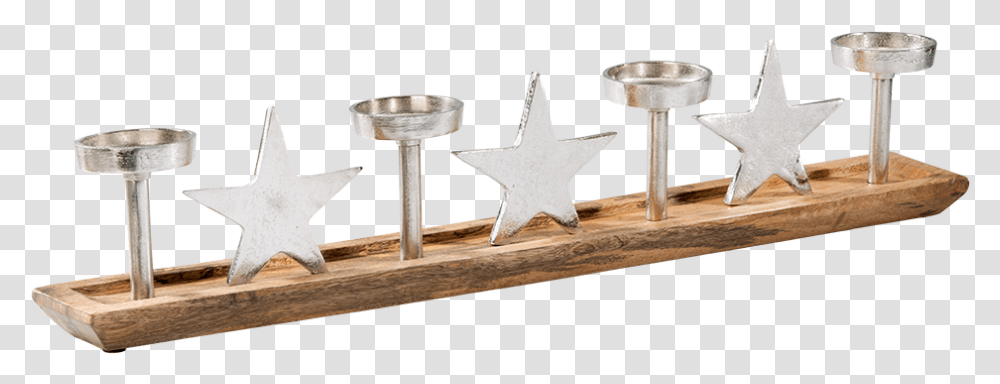 Candle Holder Stars Shelf, Star Symbol, Wood Transparent Png