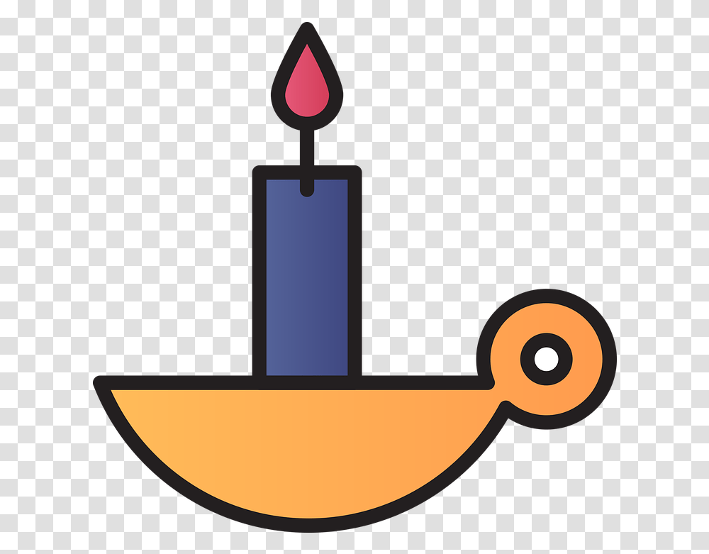 Candle Light Icon Vertical, Symbol, Logo, Trademark, Shovel Transparent Png
