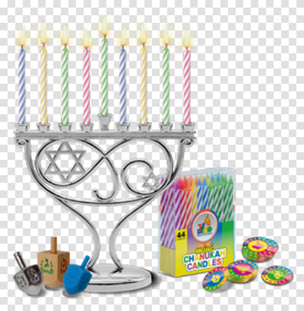 Candle Menorah Set Mini Hanukkah, Trophy Transparent Png