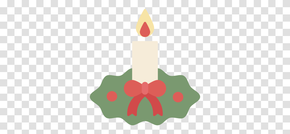 Candle Mistletoe Christmas Ornament Decoration Free Icon Advent Transparent Png