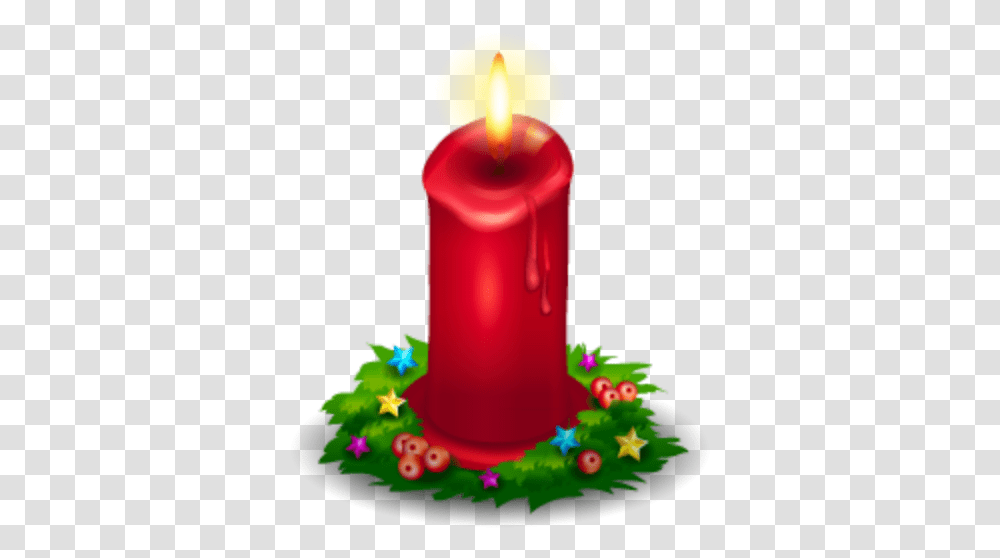 Candle Red Christmas Free Icon Of Christmas Candle Clipart, Birthday Cake, Dessert, Food, Fire Transparent Png