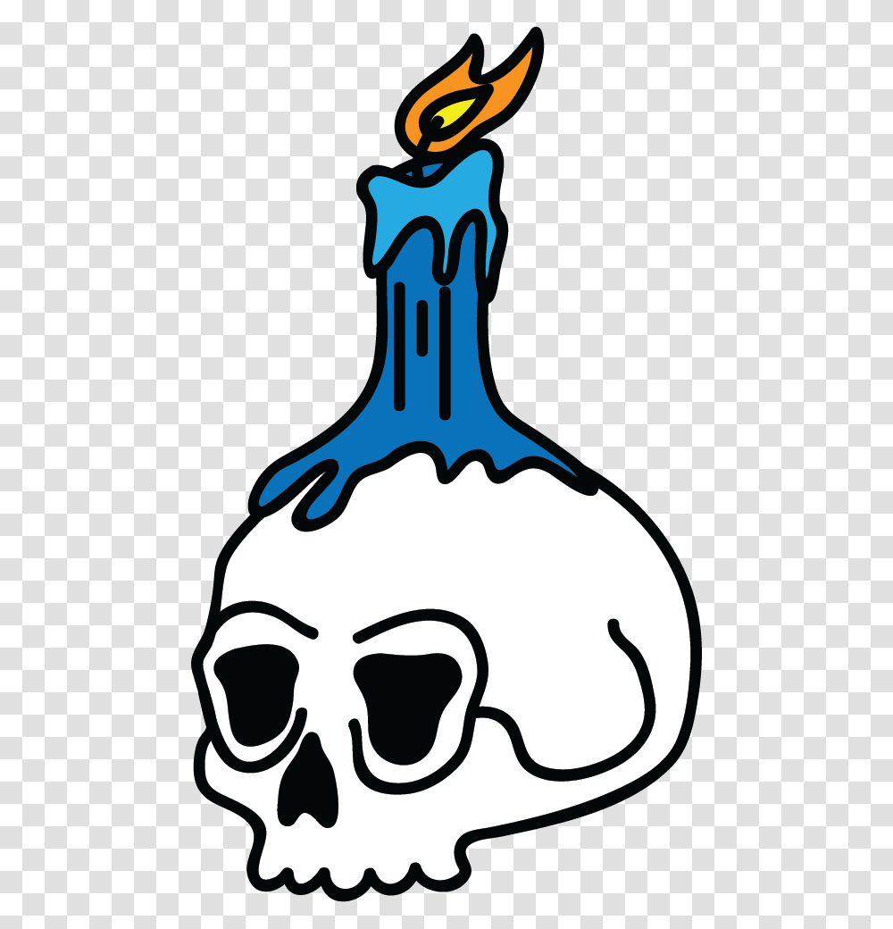 Candle Skull Pin, Stencil, Plant, Food, Pottery Transparent Png