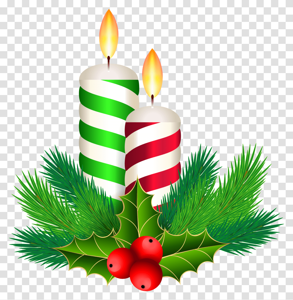 Candles Christmas Decorations Clipart Candles Transparent Png