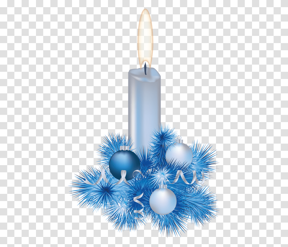 Candles Clipart Blue Candle Blue Christmas Candles Transparent Png
