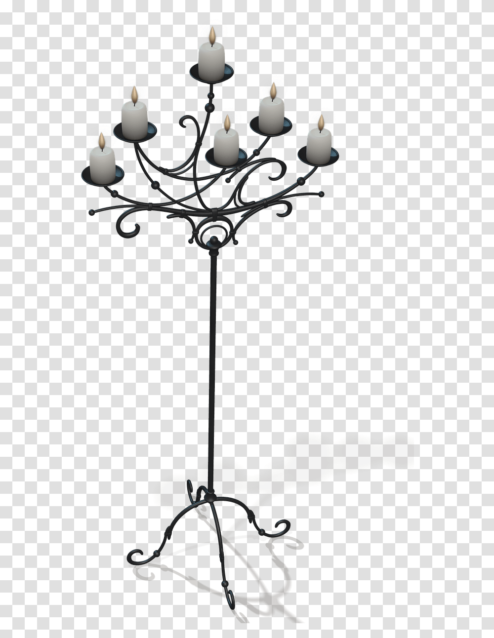 Candles On Stand, Lamp, Chandelier Transparent Png