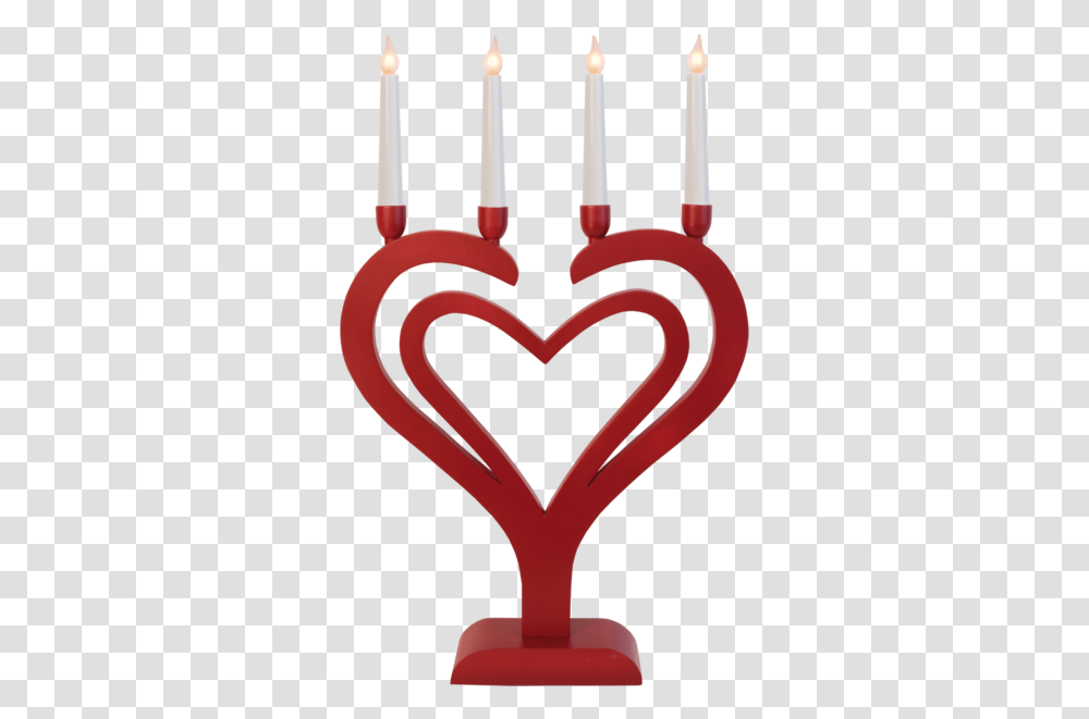 Candlestick Duo Heart Adventsljusstake Rd, Bowling Transparent Png