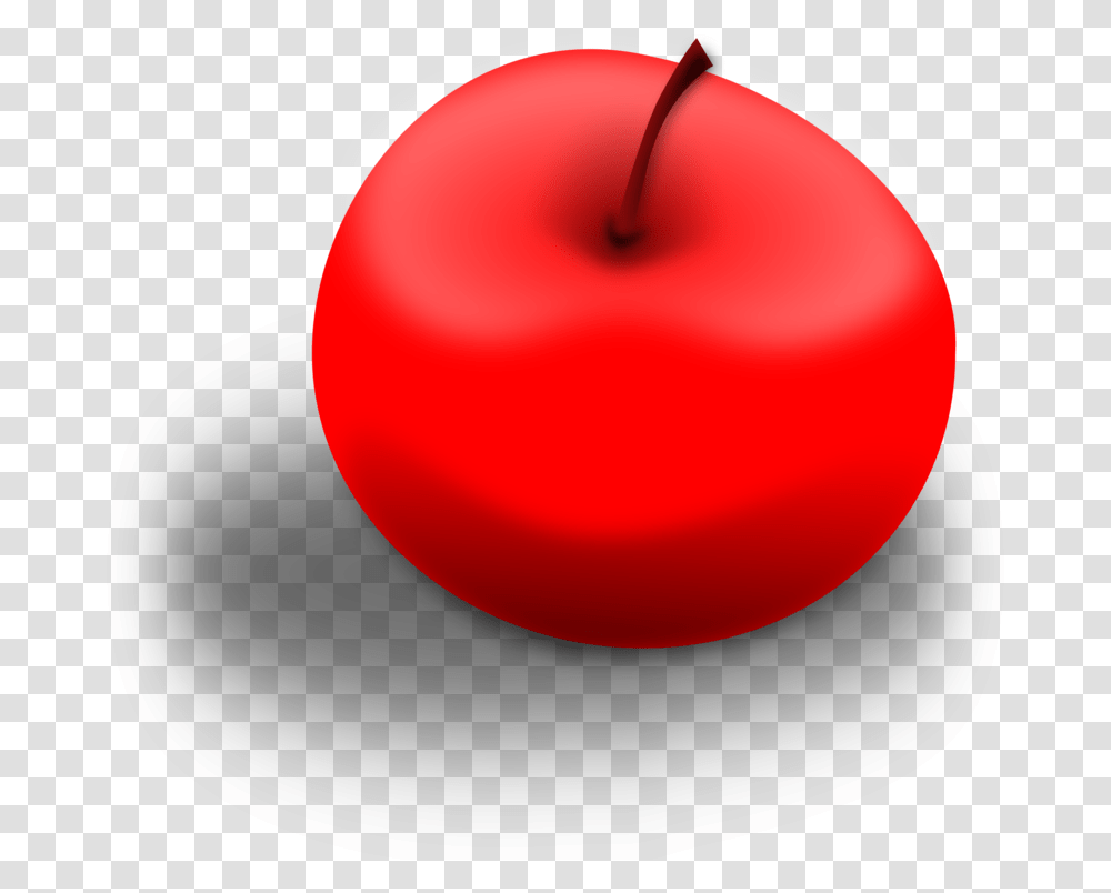 Candy Apple Red Fruit Computer Icons Eple Tegning Med Skygge, Plant, Balloon, Food, Cherry Transparent Png