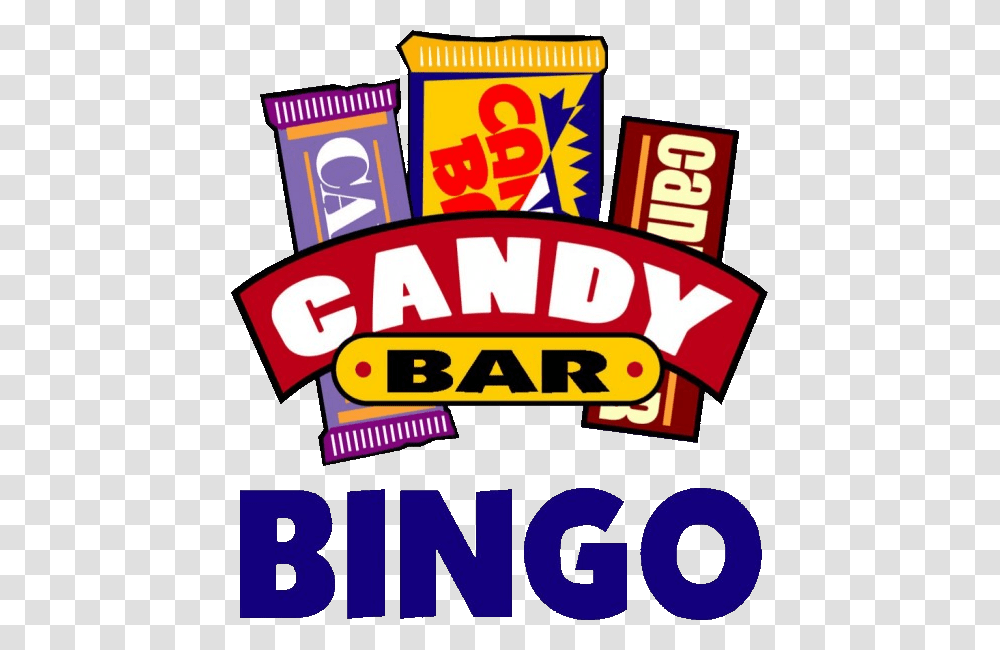 Candy Bar Bingo, Word, Label, Food Transparent Png