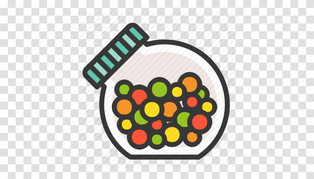 Candy Candy Jar Dessert Food Sweets Icon, Rug, Confectionery, Crayon Transparent Png