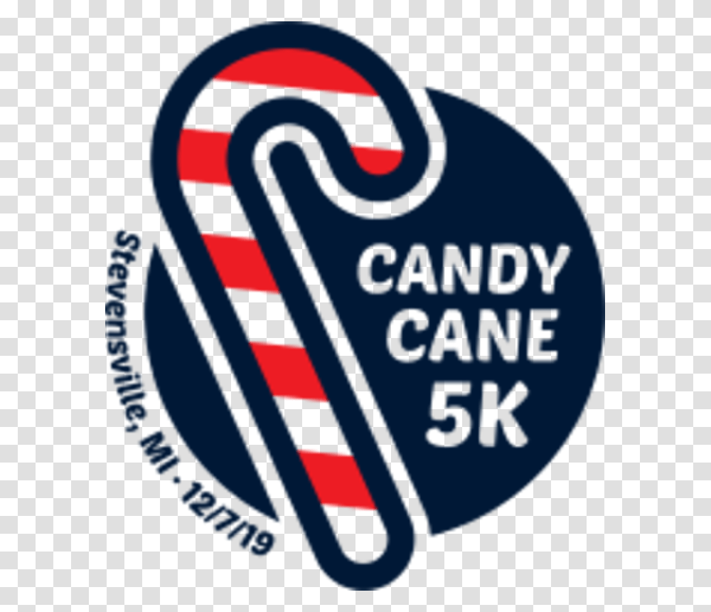 Candy Cane 5k Run Sign, Stick, Poster, Advertisement Transparent Png