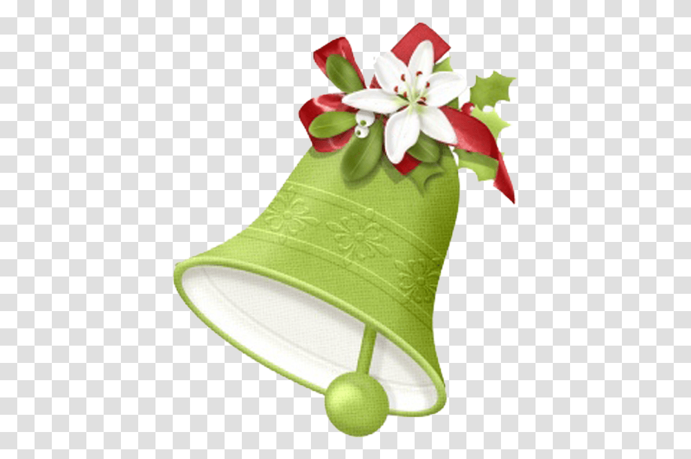 Candy Cane Christmas Decoration Bell Green Wedding Bells, Plant, Flower, Blossom, Tree Transparent Png