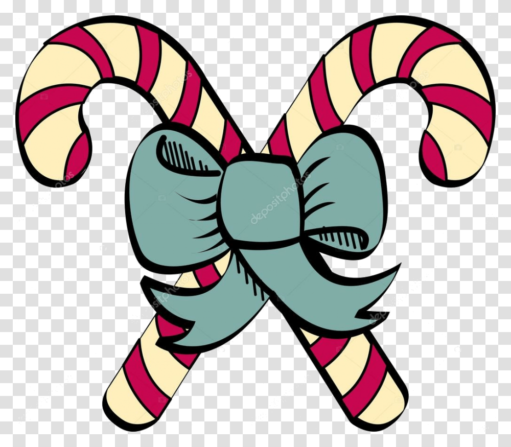 Candy Cane Clip Art Stock Vector Clipartguy Candy Cane Line Art, Heart, Food, Hand Transparent Png