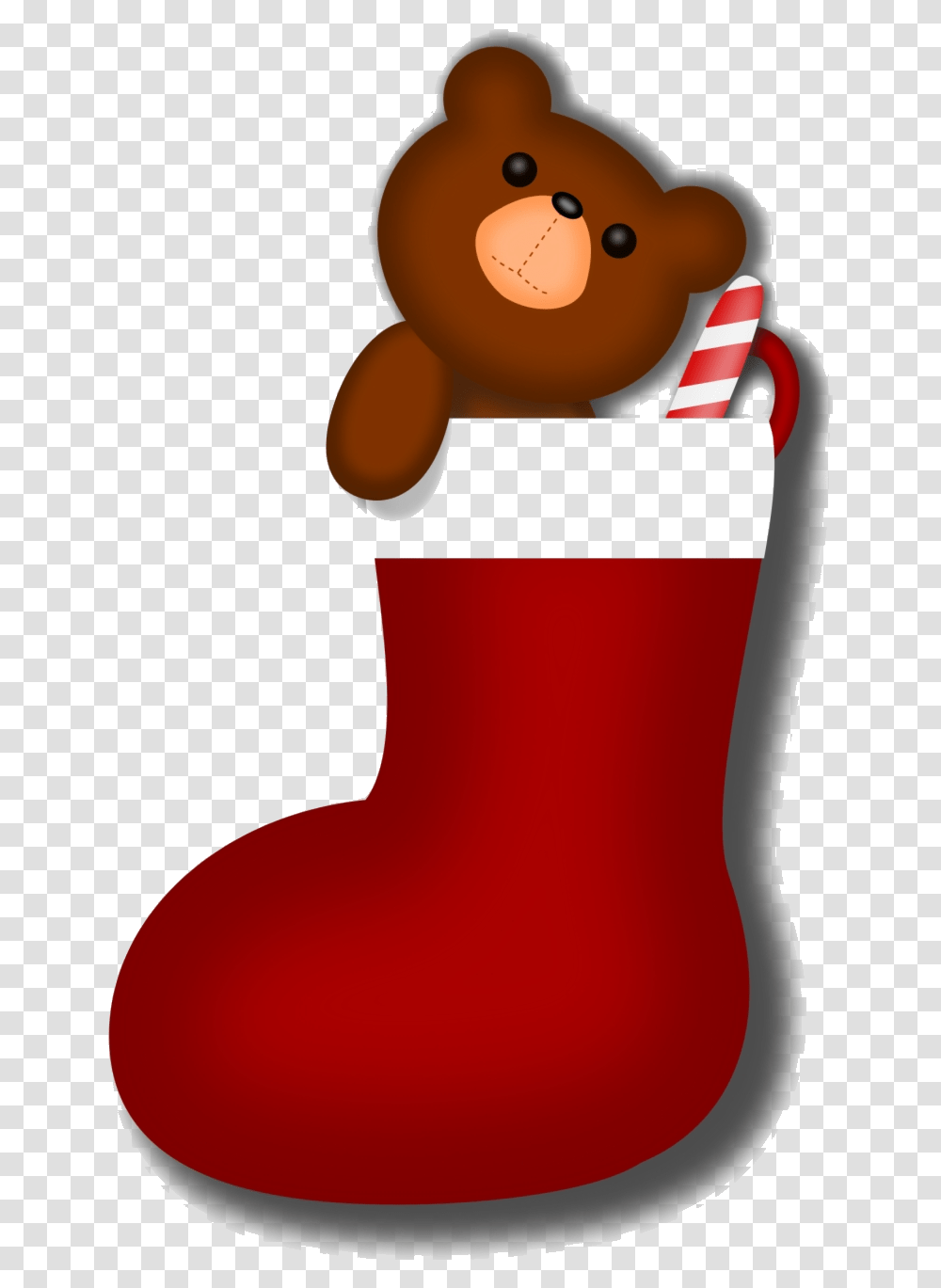 Candy Cane Clipart Christmas Stocking Cute Cartoon Cute Christmas Stocking Clipart, Gift, Birthday Cake, Dessert, Food Transparent Png