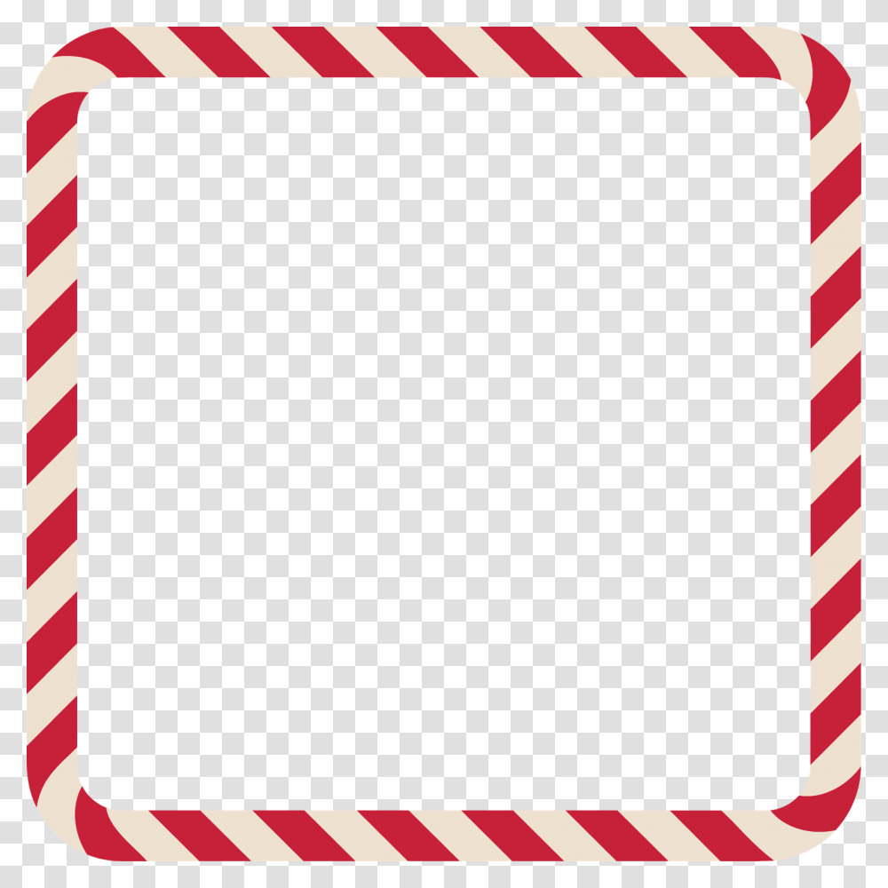 Candy Cane Frame Vector, Airmail, Envelope Transparent Png