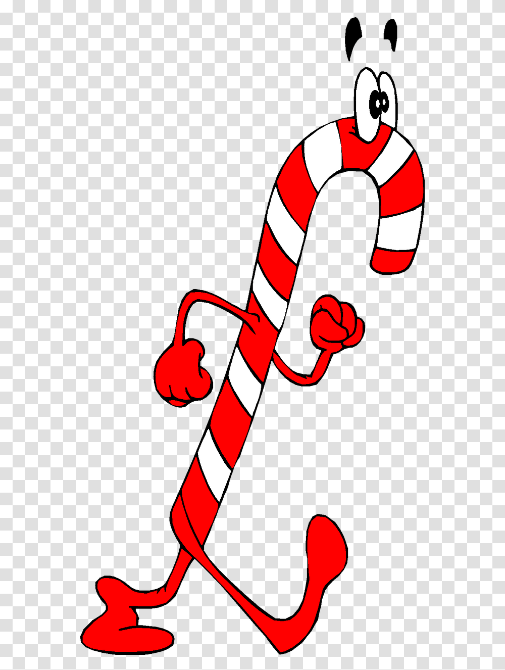 Candy Cane Person Cartoon, Stick, Knot Transparent Png