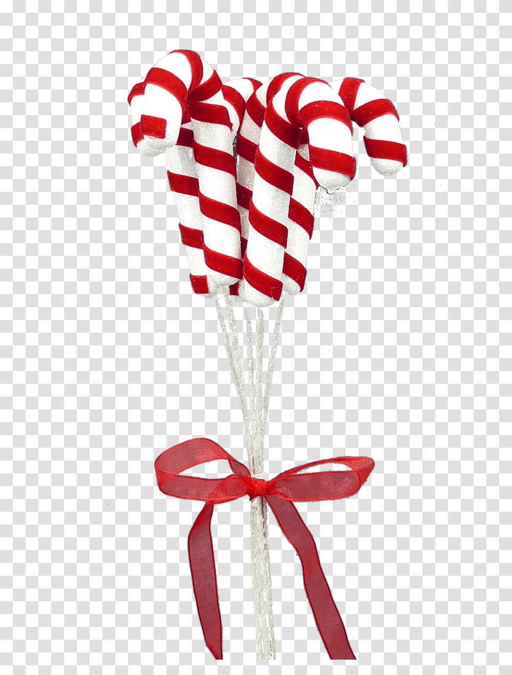 Candy Cane Pick Bundle Candy Cane Christmas Pick, Parachute Transparent Png