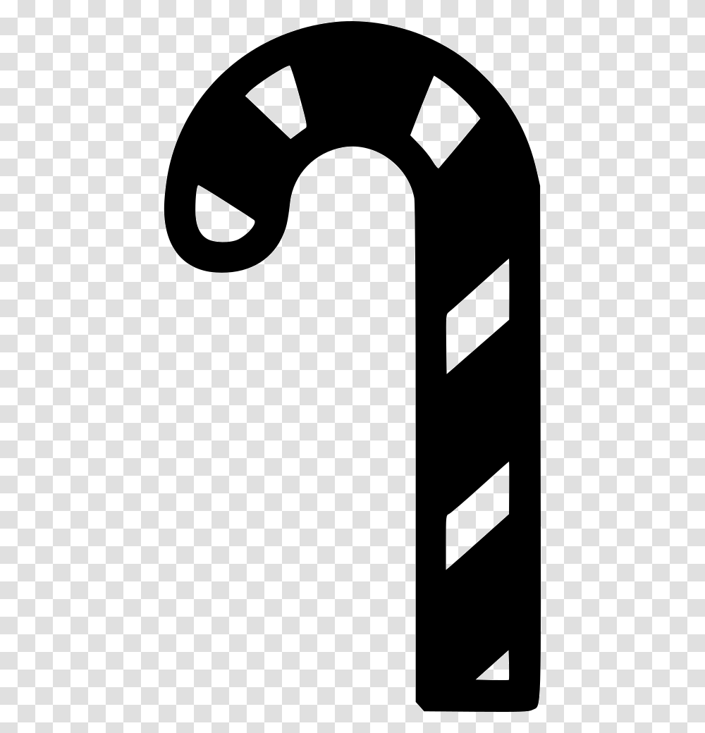 Candy Cane, Number, Stencil Transparent Png