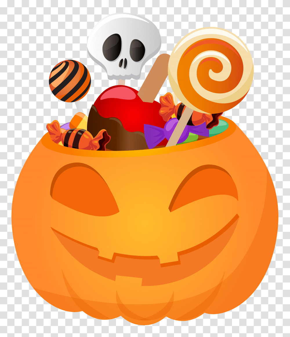 Candy Clip Art Image Halloween Pumpkin Candy Cartoon, Food, Poster, Advertisement, Lollipop Transparent Png