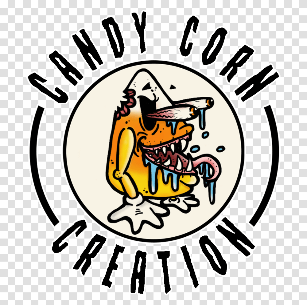 Candy Corn Creation, Label, Text, Sticker, Symbol Transparent Png