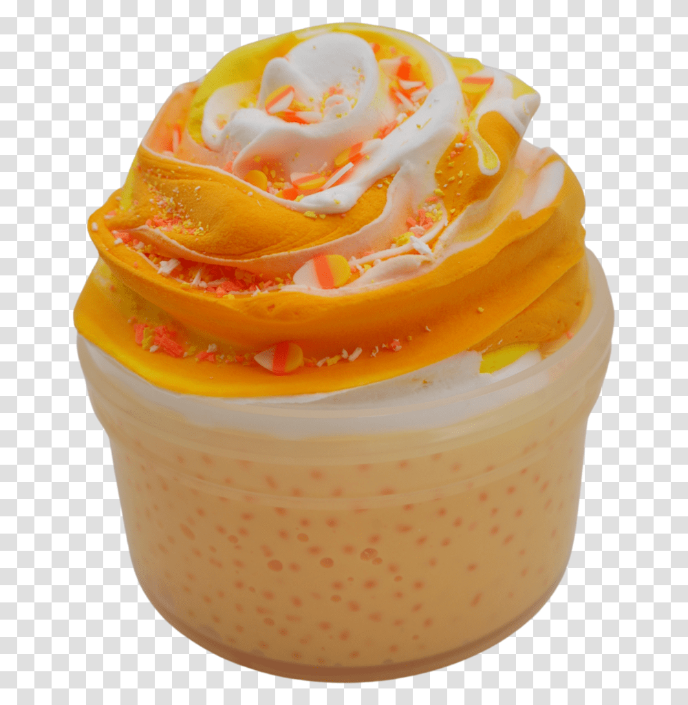 Candy Corn Cupcake Garden Roses, Dessert, Food, Cream, Creme Transparent Png