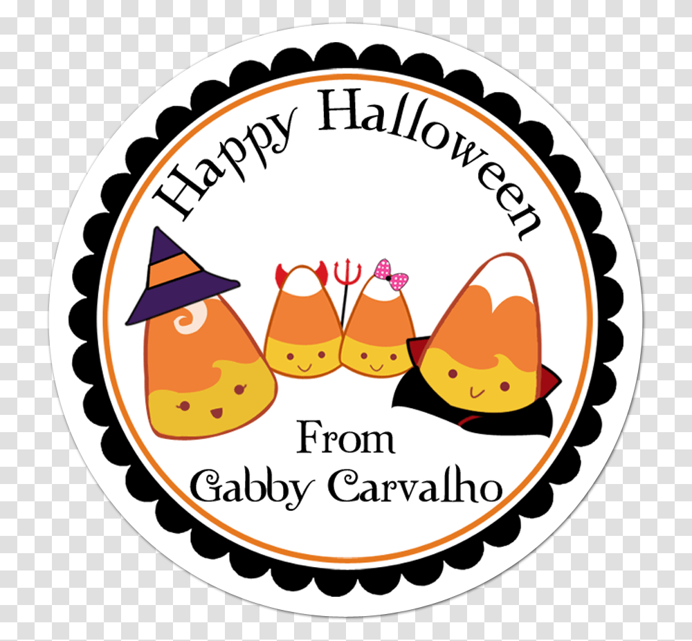 Candy Corn Family Personalized Halloween Sticker Air Balloon Baby Shower Stickers, Label, Text, Symbol, Food Transparent Png