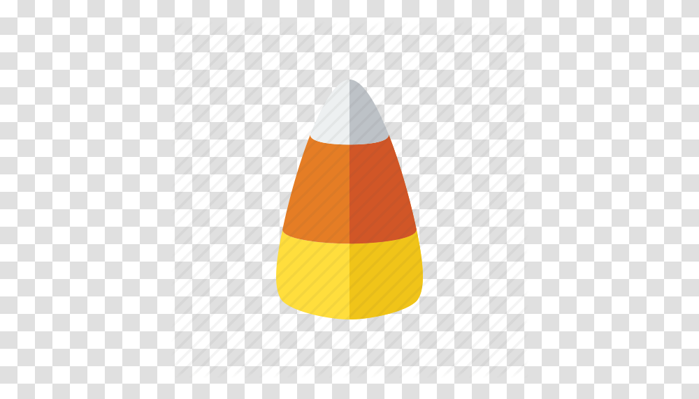 Candy Corn Halloween Orange Sugar Treat Yellow Icon, Cone, Ammunition, Weapon, Weaponry Transparent Png