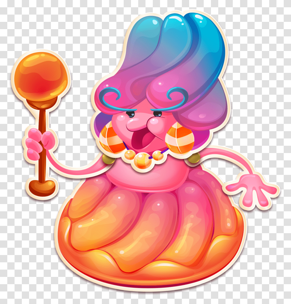 Candy Crush Jelly Saga Clipart Download Candy Crush Jelly Saga, Birthday Cake, Dessert, Food, Rattle Transparent Png
