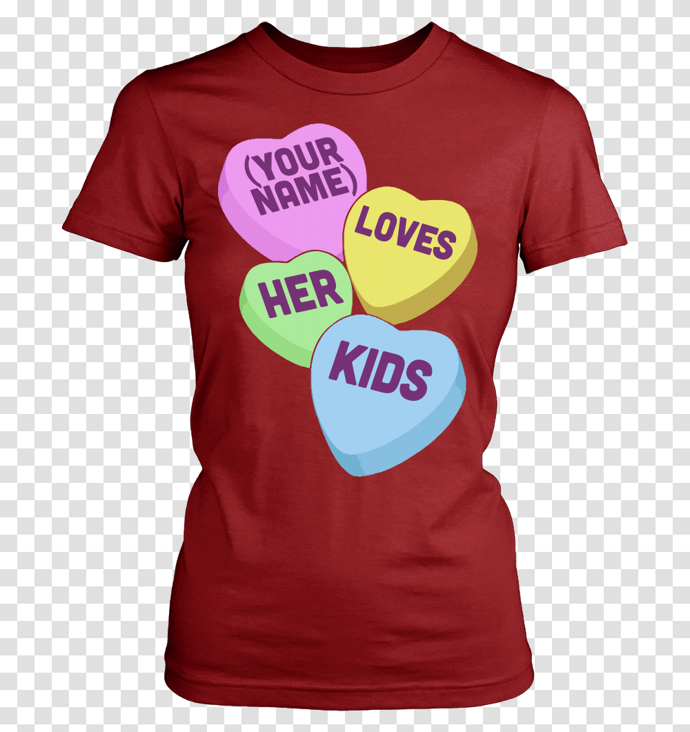 Candy Hearts Kids Active Shirt, Apparel, T-Shirt, Sleeve Transparent Png