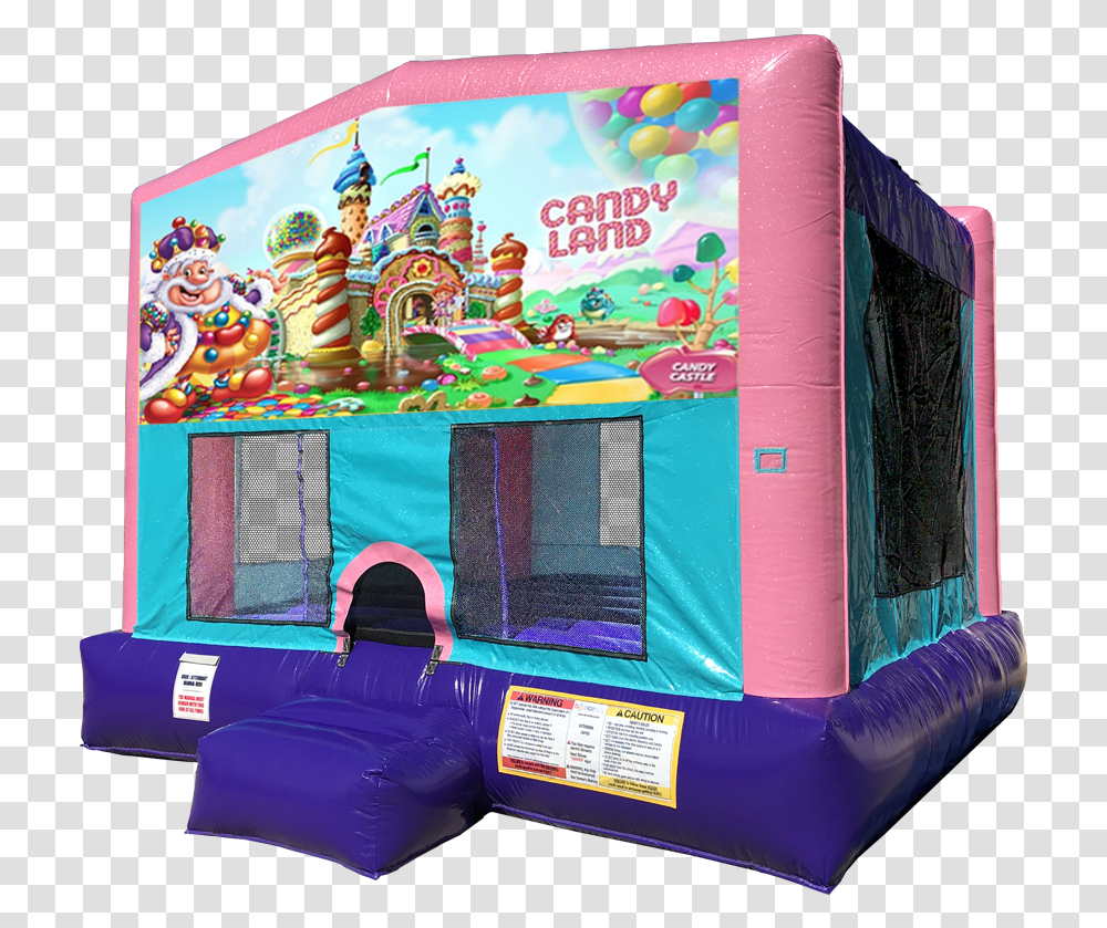 Candy Land Bouncer Under The Sea Bounce House, Inflatable, Arcade Game Machine Transparent Png