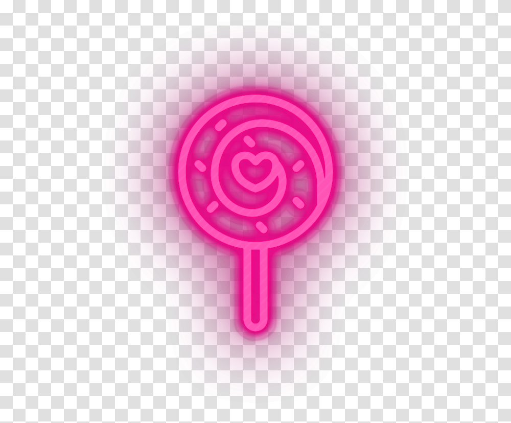 Candy Lollipop Neon Sign Carnival And Amusement Led Neon Girly, Light, Lightbulb Transparent Png