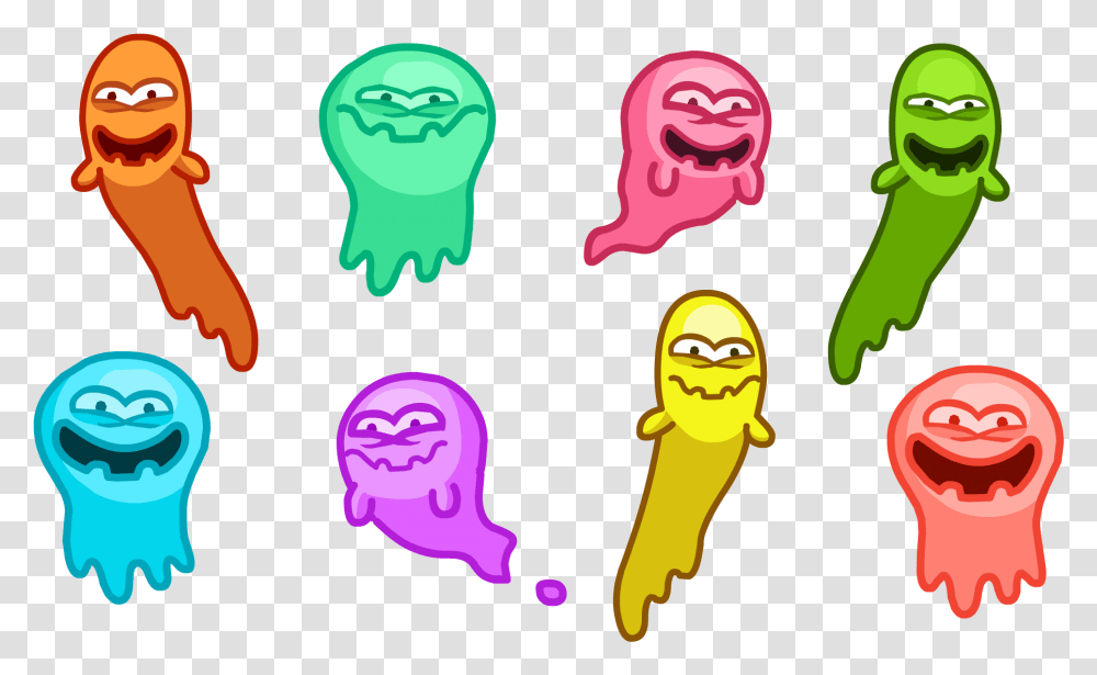 Candy Pile All 8 Candy Ghosts Club Penguin Halloween Halloween Club Penguin Ghost Transparent Png