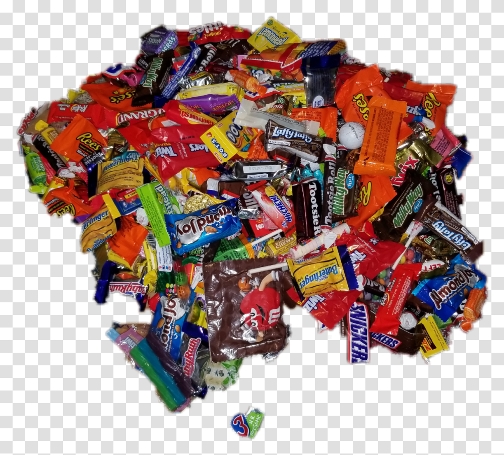 Candy Pile Halloween Sugar Lots Mound Pile Of Candy, Food, Toy Transparent Png
