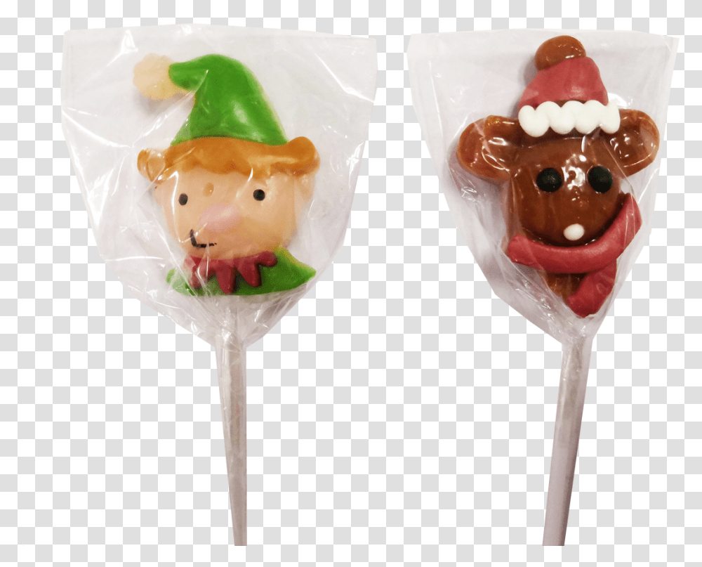 Candy Showcase Christmas Elf Amp Rudolph Pops And More Chocolate, Lollipop, Food, Sweets, Confectionery Transparent Png