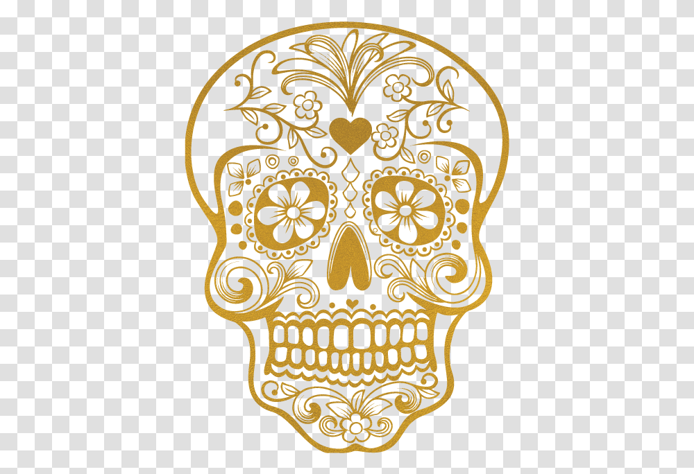 Candy Skull Kromebody Colored Sugar Skull Printable, Floral Design, Pattern Transparent Png